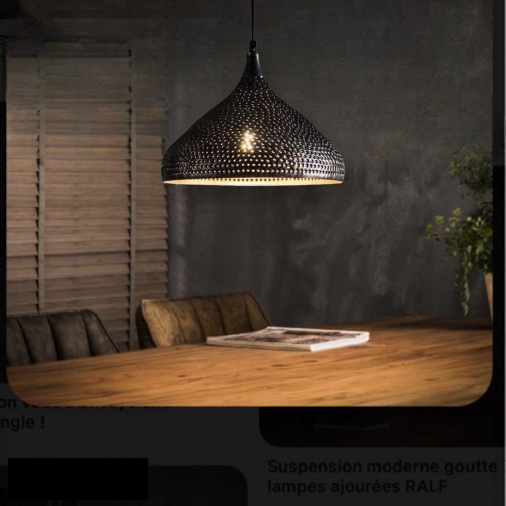 16” Pendant Lamps. Ceiling lamp. Kitchen Island Lighting. Black outside & Gold Color Inside