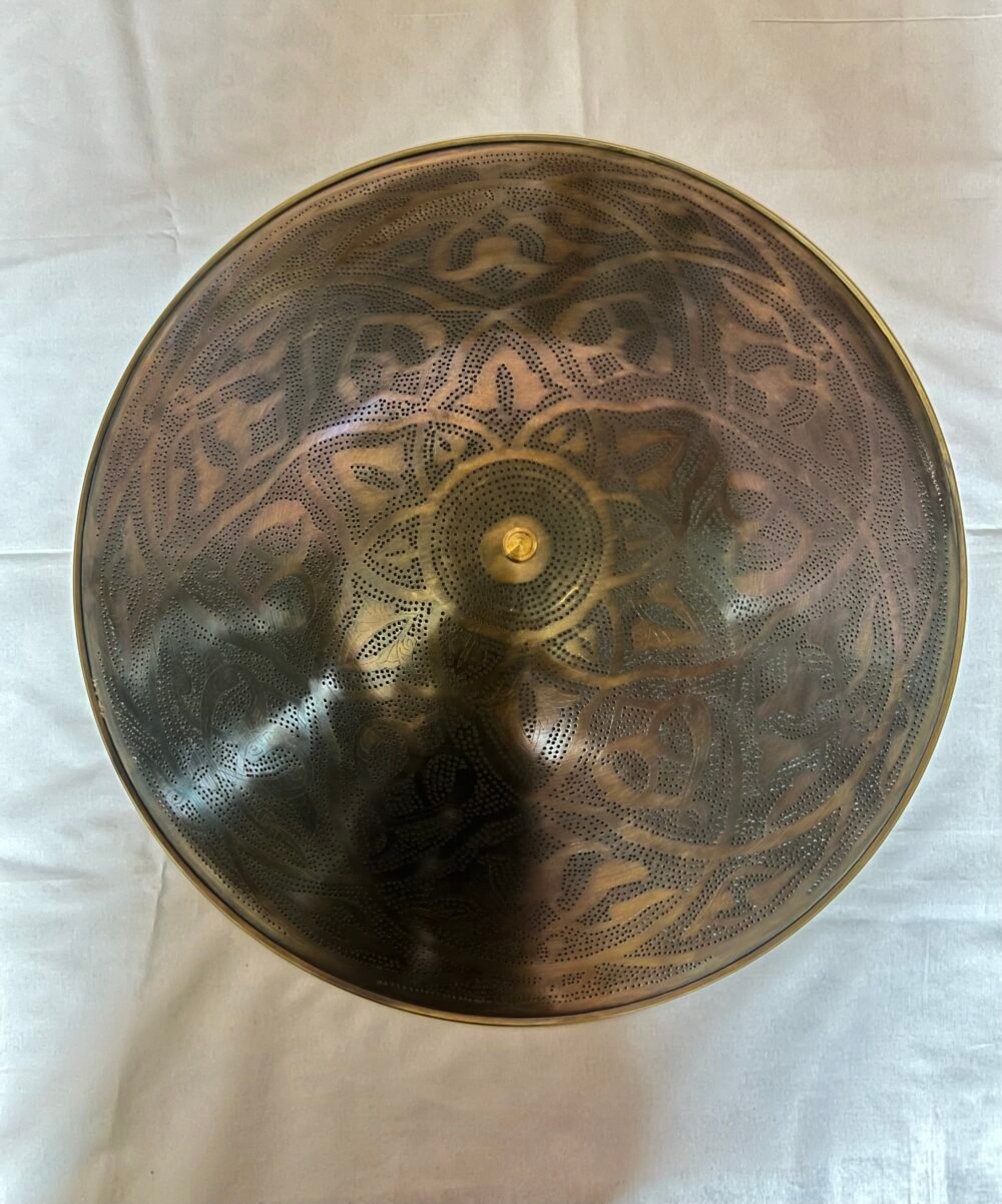 Handcrafted  Moroccan Ceiling Lights, Flush Mount Gold Color Sun Rise 24” diameter - Image 4