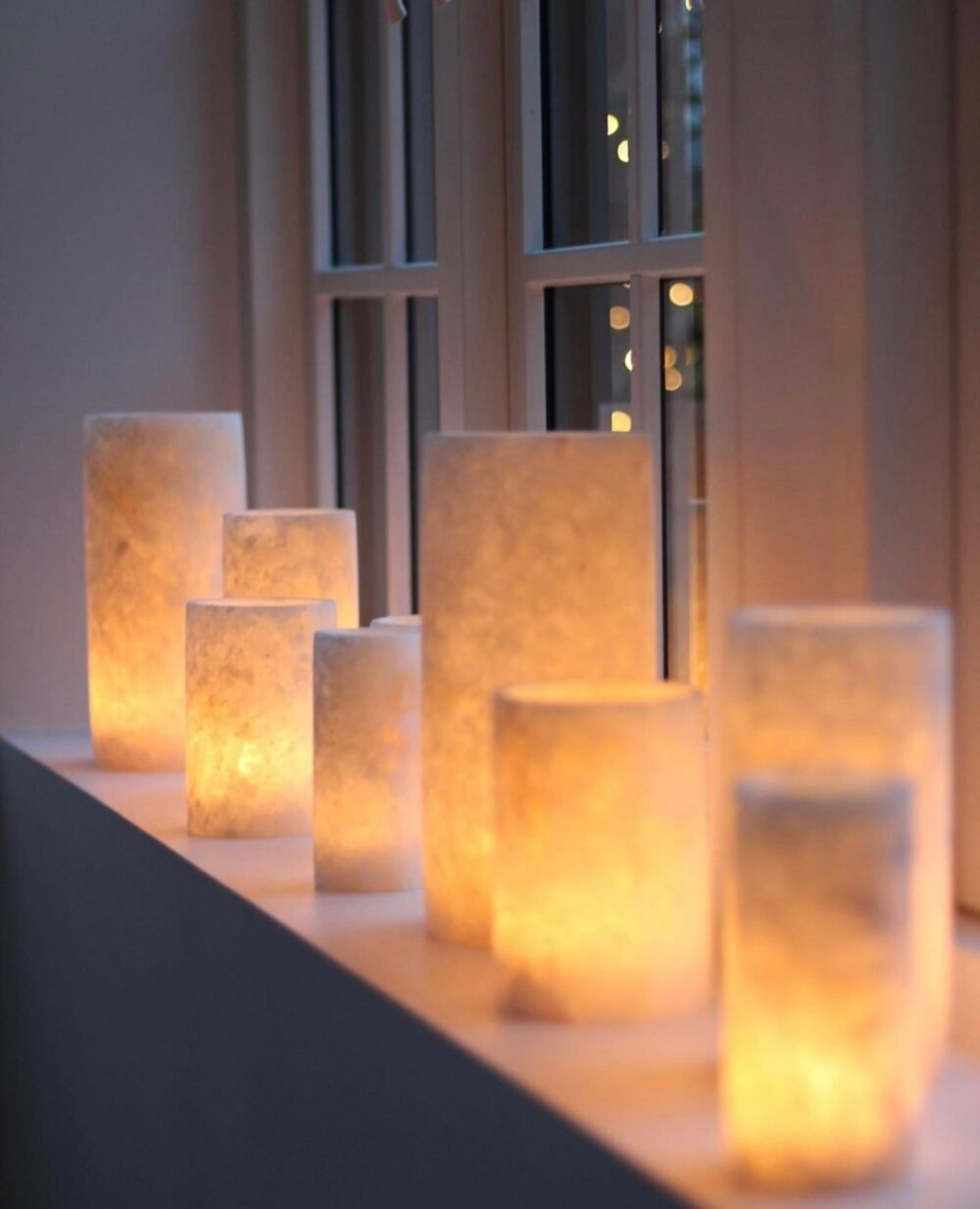 Egyptian White Alabaster cylinder shape - Image 5