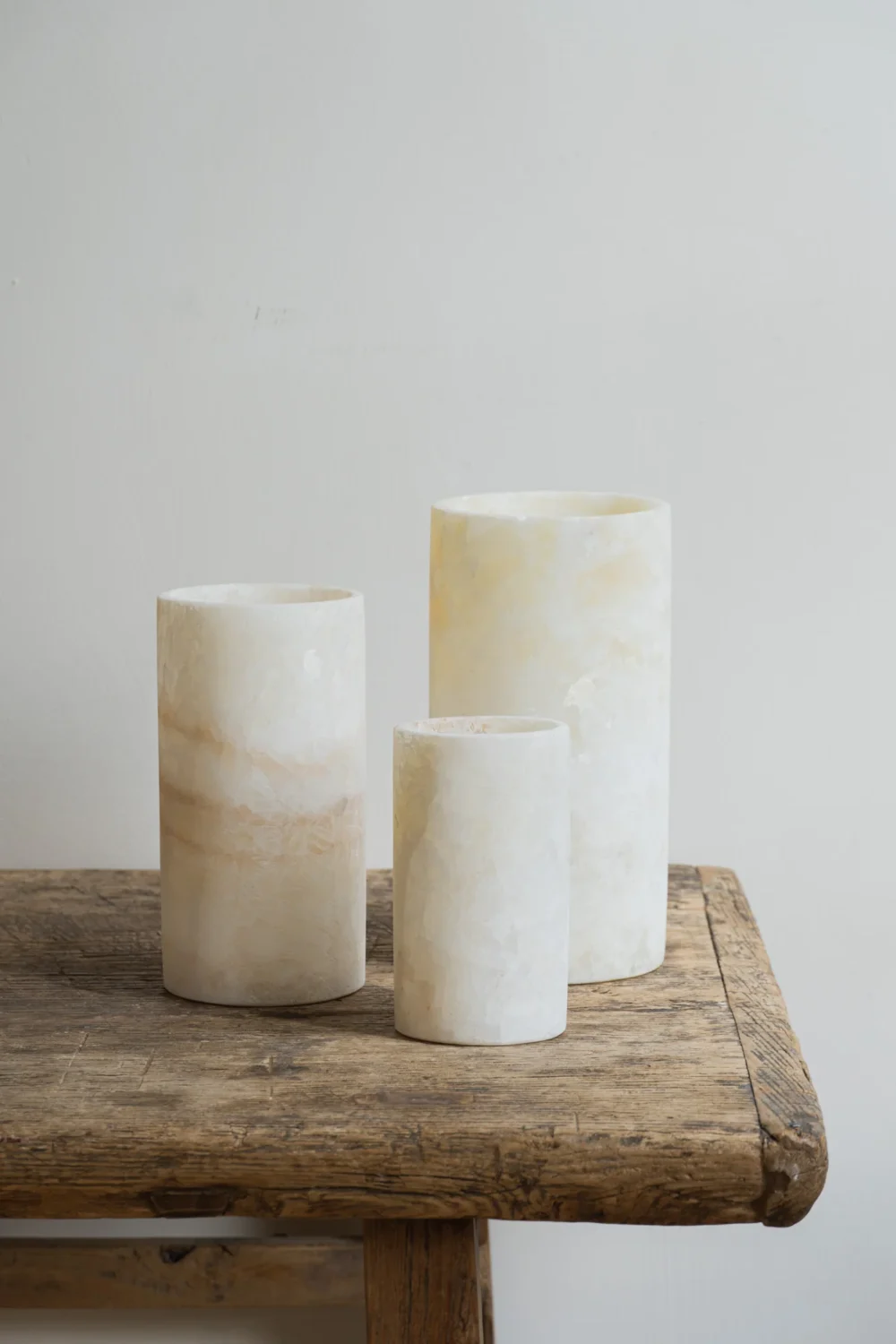 Egyptian White Alabaster cylinder shape - Image 4