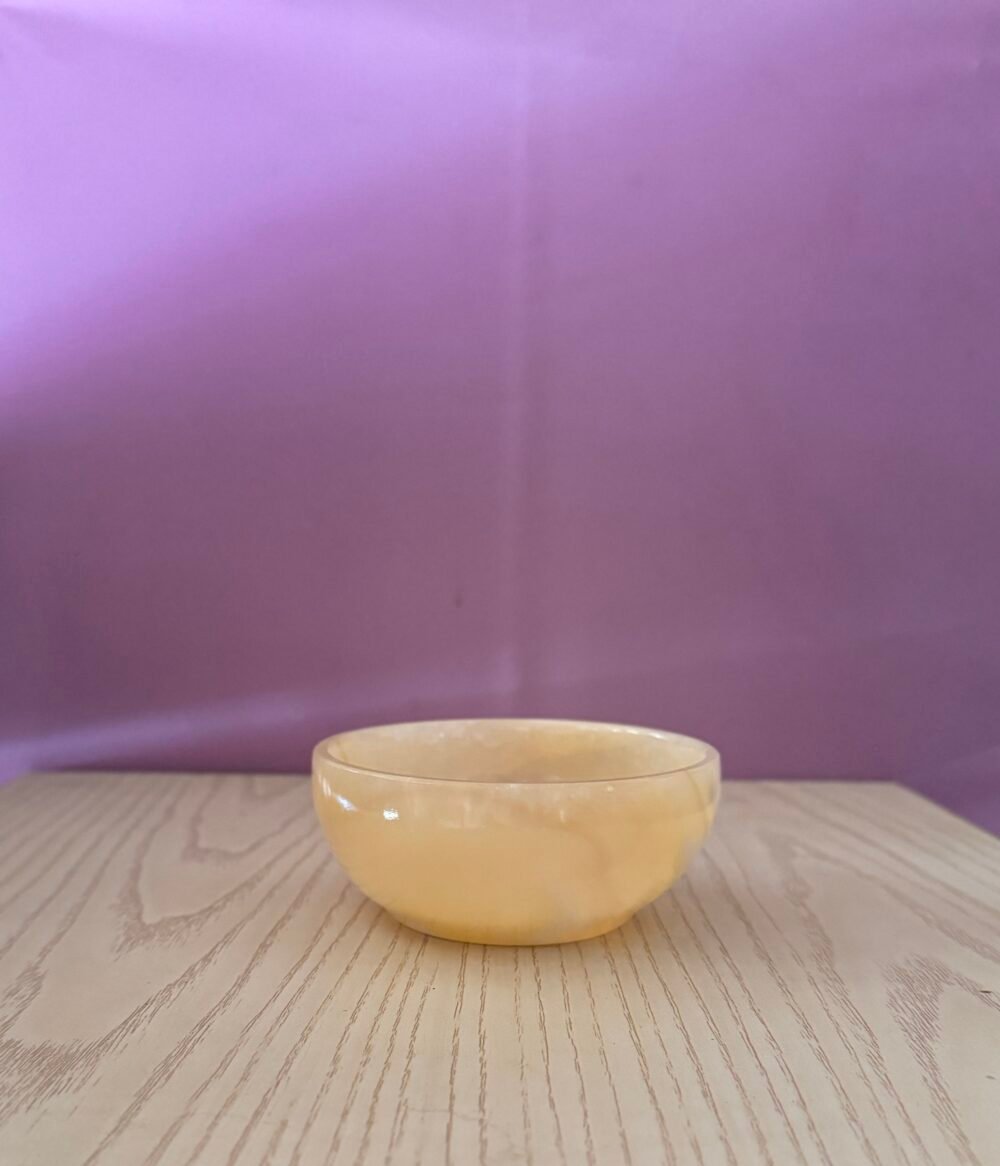 Alabaster Bowl . Serving Bowl . Egyptian Alabaster Natural Stone, Food Bowl , Accesories Plates - Image 2