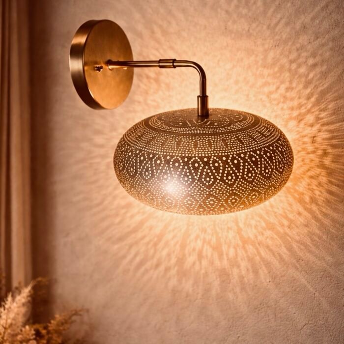 White Alabaster Wall Lamp, Alabaster Stone Sconces